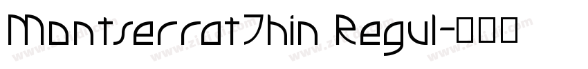 MontserratThin Regul字体转换